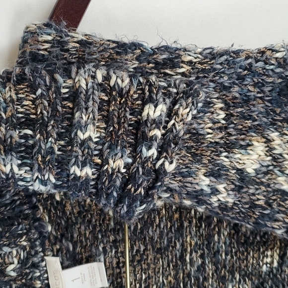 Chico's Knit Open Front Sweater Vest/Cardigan Size 8 - Picture 2 of 9